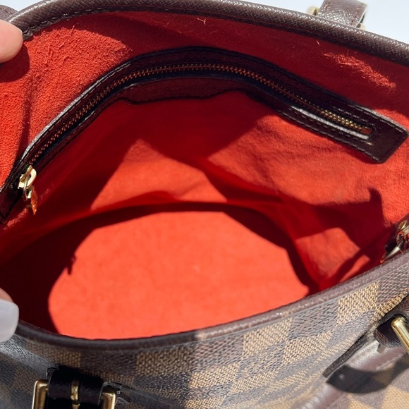 Authentic✅ Louis Vuitton Damier Marais Bucket Shoulder Bag + Zip Pouch - Picture 10 of 12